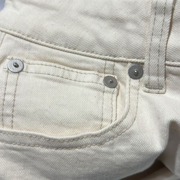 Madewell no825 Curvy 90s Straight ivory denim jeans NWT size 23 - Picture 10 of 12